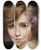 Triptych art skateboard deck of Charles Gates Sheldon Dorothy Gish by Charles Gates Sheldon (1889-1961)
