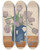 Triptych art skateboard deck of Frans Everbag Tulpen In Een Kan by Frans Everbag (1877-1947)