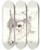 Triptych art skateboard deck of Johan Thomas Lundbye Et Kalvehoved by Johan Thomas Lundbye (1818-1848)
