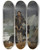 Triptych art skateboard deck of Lon Cogniet A Woman From The Land Of Eskimos by Leon Cogniet (1794-1880)