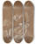 Triptych art skateboard deck of Jean Auguste Dominique Ingres Study For The Figure Of The Iliad In The Apotheosis Of Homer by Jean Auguste Dominique Ingres (1780-1867)