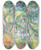 Triptych art skateboard deck of Paul Czanne Sousbois by Paul Cezanne (1839-1906)