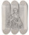 Triptych art skateboard deck of Nicaise De Keyser Portrait Of A Woman_25 by Nicaise De Keyser (1813-1887)