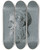 Triptych art skateboard deck of Jacob De Wit Antique Head Of A Man In Profile by Jacob de Wit (1695-1754)