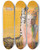 Triptych art skateboard deck of Tiit Psuke Kriskris I by Tiit Paasuke (1941)
