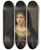 Triptych art skateboard deck of Thomas Mathisen Portrait Of A Lady In A Veil by Thomas Mathisen (1610-1670)