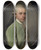 Triptych art skateboard deck of Jens Juel Generalpostdirektr Frederik Hauch Som Ung by Jens Juel (1745-1802)