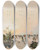 Triptych art skateboard deck of Franz Richard Unterberger View Of Venice From The Public Gardens by Franz Richard Unterberger (1838-1902)