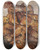 Triptych art skateboard deck of Frits Van Den Berghe De Bevrijding The Liberation by Frits van den Berghe (1883-1939)