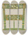 Triptych art skateboard deck of Lawrence Flynn Back Of Stencilled Chair by Lawrence Flynn (1900-1973)