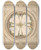 Triptych art skateboard deck of Julesedmondcharles Lachaise Design For A Ceiling Painted With Clouds And Trellis Work by Jules-Edmond-Charles Lachaise (1897)