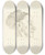Triptych art skateboard deck of Jan Veth Kopstudie In Profiel Naar Rechts Met Gesloten Ogen by Jan Veth (1864-1925)