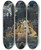 Triptych art skateboard deck of Konstantin Egorovich Makovsky Mermaids by Konstantin Egorovich Makovsky (1839-1915)
