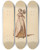 Triptych art skateboard deck of John Richard Coke Smyth Sketches Of Costume Pl099 by John Richard Coke Smyth (1808-1882)