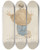 Triptych art skateboard deck of Johan Thomas Lundbye Knlende Mand by Johan Thomas Lundbye (1818-1848)