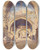 Triptych art skateboard deck of William James Mller Interior Of The Church Of San Benedetto Subiaco by William James Muller (1812-1845)