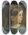 Triptych art skateboard deck of William Page Daughter Of William Page Probably Mary Page by William Page (1811-1885)