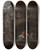 Triptych art skateboard deck of Nicolaes Pietersz Berchem The Return From The Hunt by Nicolaes Pietersz Berchem (1620-1683)