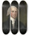 Triptych art skateboard deck of Gilbert Stuart James Madison by Gilbert Stuart (1755-1828)