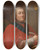 Triptych art skateboard deck of Marcello Bacciarelli Portrait Of Wadysaw Ubieski 17031767 Archbishop Of Gniezno And The Primate Of Poland by Marcello Bacciarelli (1731-1818)