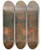 Triptych art skateboard deck of Jacqueslaurent Agasse Vicunas by Jacques Laurent Agasse (1767-1849)