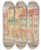 Triptych art skateboard deck of Mikul Galanda Street With A Pastry Shop by Mikulas Galanda (1895-1938)