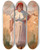 Triptych art skateboard deck of Wodzimierz Tetmajer Wieniaczka From Bronowice by Wlodzimierz Tetmajer (1861-1923)