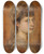 Triptych art skateboard deck of Franz Von Lenbach Charlotte Von Meiningen Prinzessin Von Preussen by Franz Von Lenbach (1836-1904)
