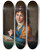 Triptych art skateboard deck of Elisabeth Louise Vige Le Brun Portrait Of Natalia Zakharovna Kolycheva Ne Hitrovo by Elisabeth Louise Vigee Le Brun (1755-1842)