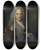 Triptych art skateboard deck of Arnold Boonen Portrait Of A Man by Arnold Boonen (1669-1729)
