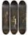 Triptych art skateboard deck of Nicolai Abildgaard The Potuans Are Surprised To See Niels Klim Genuflect In Front Of The Wise Prince by Nicolai Abildgaard (1743-1809)