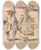 Triptych art skateboard deck of John Thomas Smith Joseph Nollekens Ra And Mrs Nollekens The Pair Of Compasses And The Pair Of Callipers Side By Side by John Thomas Smith (1766-1833)