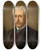 Triptych art skateboard deck of Charles Franois Felu Portrait Of A Man by Charles Francois Felu