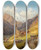 Triptych art skateboard deck of Markus Pernhart Heiligenblut With A View Of Grossglockner_2 by Markus Pernhart (1824-1871)