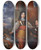 Triptych art skateboard deck of William Dobson Charles Ii 1630 1685 King Of Scots 16491685 King Of England And Ireland 16601685 When Prince Of Wales With A Page by William Dobson (1610-1646)