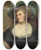 Triptych art skateboard deck of George Romney Lady Arabella Ward by George Romney (1734-1802)