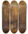Triptych art skateboard deck of Jervis Mcentee Autumn In The Catskills by Jervis Mcentee (1828-1891)