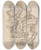 Triptych art skateboard deck of Giovanni Battista Foggini Design For The Right Half Of An Overdoor Decoration With A Bust by Giovanni Battista Foggini (1652-1725)