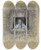 Triptych art skateboard deck of Sir John Everett Millais Reverie by Sir John Everett Millais (1829-1896)