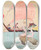 Triptych art skateboard deck of Padraic Colum The Childrens Homer Pl 43 by Padraic Colum (1881-1972)