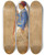 Triptych art skateboard deck of John Frederick Lewis Waltononthames A Study Of A Greek Man by John Frederick Lewis (1805-1876)