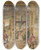 Triptych art skateboard deck of Jrg Breu The Younger Joseph Interpreting The Dreams Of Pharaoh by Jrg Breu the Younger (1510-1547)