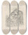Triptych art skateboard deck of Nicaise De Keyser Christopher Columbus And His Sick Son In The Monastery La Rabida_4 by Nicaise De Keyser (1813-1887)