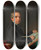 Triptych art skateboard deck of Anton Einsle F X Zagler Hofbuchhalter by Anton Einsle (1801-1871)