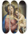 Triptych art skateboard deck of Giovanni Battista Salvi Da Sassoferrato The Madonna And Child_1 by Giovanni Battista Salvi Da Sassoferrato (1609-1685)