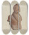 Triptych art skateboard deck of Elizabeth Moutal Figurehead C Perry by Elizabeth Moutal