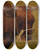 Triptych art skateboard deck of Carlo Dalgas Head Of A Cow Study by Carlo Dalgas (1821-1851)