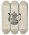 Triptych art skateboard deck of John Tarantino Pewter Teapot_2 by John Tarantino (1935)
