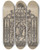 Triptych art skateboard deck of Henry Zwysen Cast Ornament by Henry Zwysen