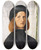 Triptych art skateboard deck of Lorenzo Lotto Portrait Of A Young Man With A Lamp by Lorenzo Lotto (1480-1556)
